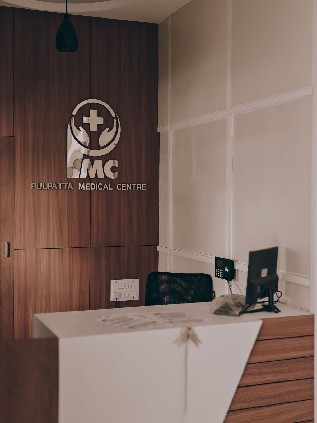 Bright welcoming outpatient clinic reception